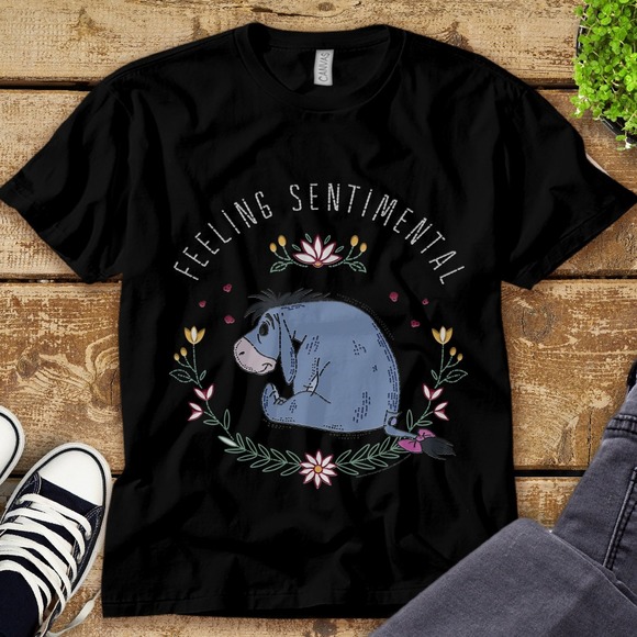 Disney Eeyore Feeling Sentimenital Winnie The Pooh Unisex Adult T-shirt Kid - Picture 1 of 2